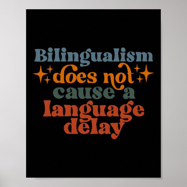 Bilingualism Does Not Cause A Language Delay  Poster (Framsidan)