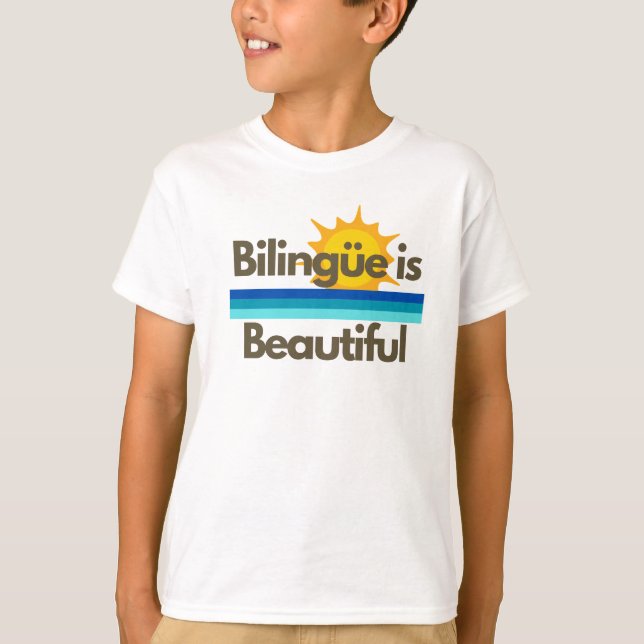 Bilingue är BeSnyt Kids Shirt T (Framsida)