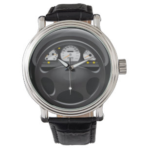 Bilinstrumentbräda & styrningklocka armbandsur