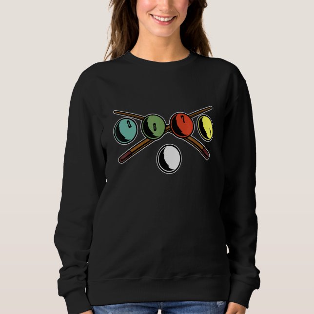 Biljard Biljard Pool Vintage T Shirt (Framsida)
