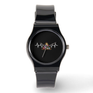 Biljard Boll Rack Hjärtbeat Armbandsur