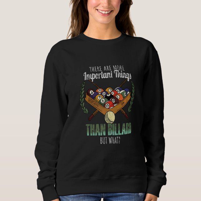 Biljard Det Finns Viktigare Saker Än Bil T Shirt (Framsida)