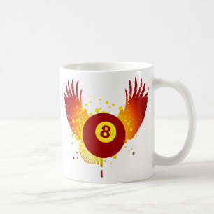 biljard hög-fi kaffemugg