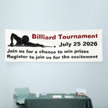 Biljard Snooker Turnering Promotionsbanner