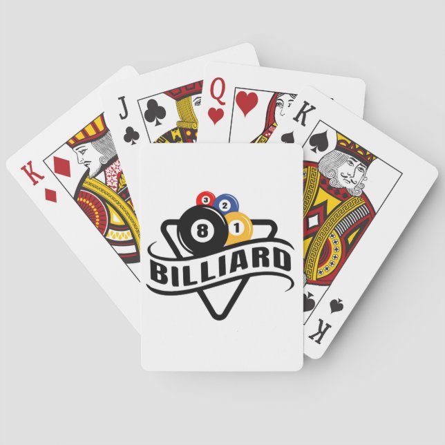 Biljard Spelkort (Baksidan)