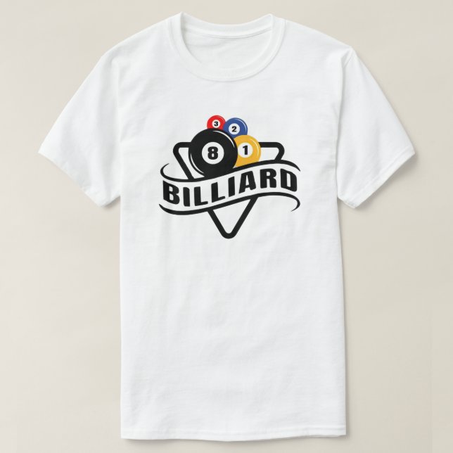 Biljard T-Shirt (Design framsida)