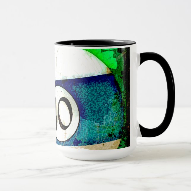 BILJARDBOLL NUMRERAR 10 MUGG (Höger)
