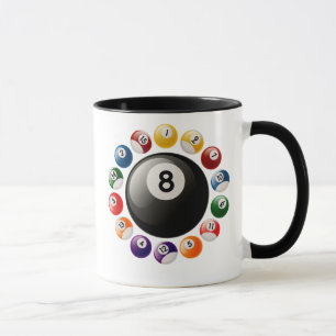 BILJARDBOLLAR MUGG