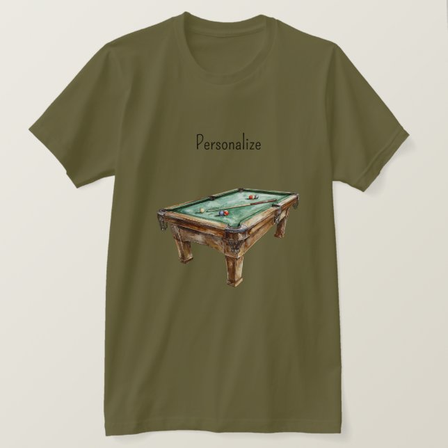 Biljardbord T Shirt (Design framsida)