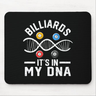 Biljarder i min Dna Funny Bassäng Billiard Player Musmatta