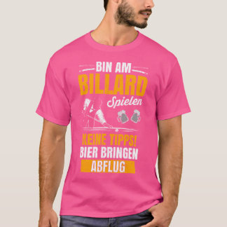 Biljardkö Billard Snooker 8-Ball Kö Krita Ninebal T Shirt