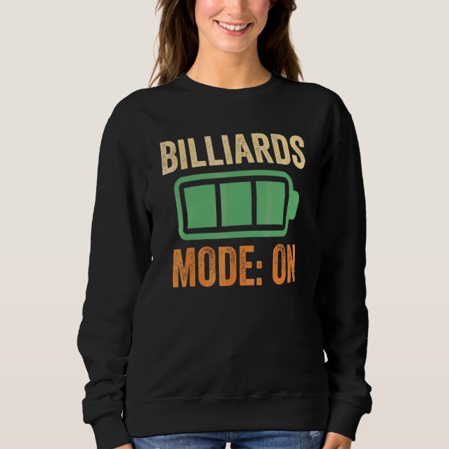Biljardläge På Batteridesign T Shirt (Framsida)