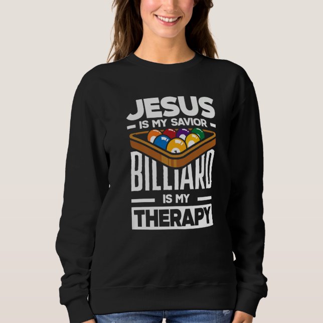 Biljardspelare  Poolbiljard är min terapi T Shirt (Framsida)