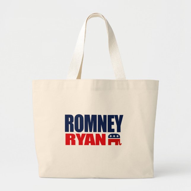BILJETT 2012.png för ROMNEY RYAN Jumbo Tygkasse (Framsidan)