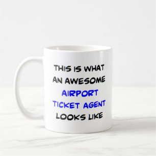 biljett agent, fantastisk kaffemugg