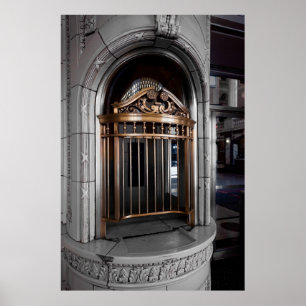 BILJETT BOOTH OF CHICAGO THEATER POSTER