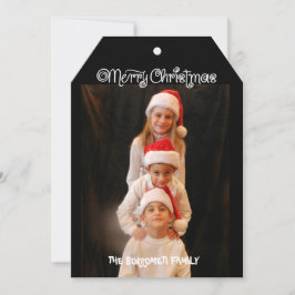 Biljett God jul One Photo Julafton Card Julkort