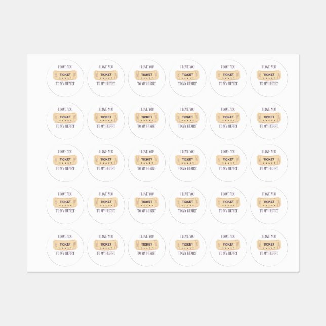 Biljett Klistermärke (Ark)