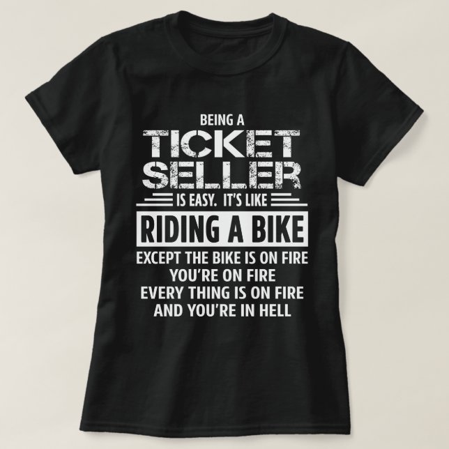 Biljett Seller T Shirt (Design framsida)