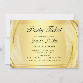 Biljett till festen inbjudningar