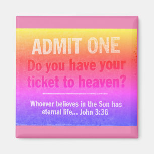 Biljett till Heaven Magnet