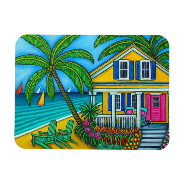 Biljett till Paradise Flexible Magnet (Horisontell)