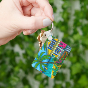 Biljett till Paradise Keychain av Lisa Lorenz Nyckelring