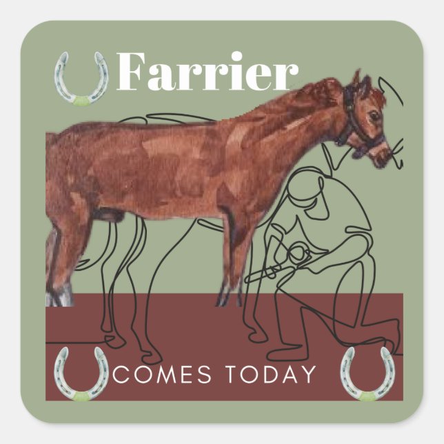 Biljettdekal Fyrkantigt Klistermärke (Framsida)