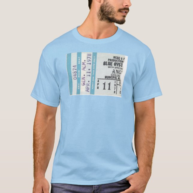 Biljetten för den blåttostronkult/ängeln stöter tee shirt (Framsida)
