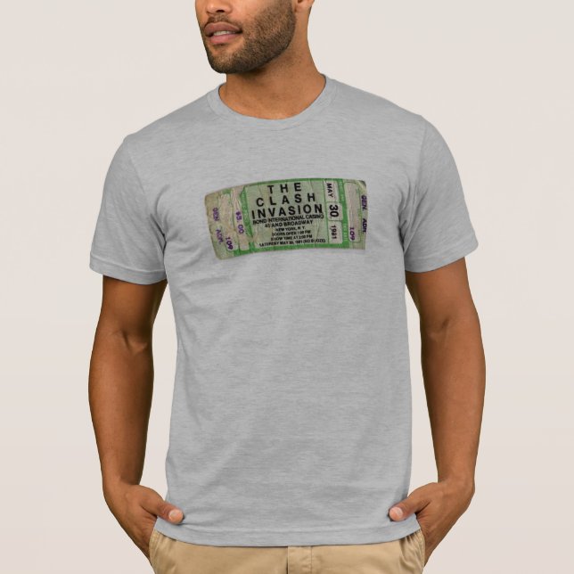 Biljetten för sammandrabbningförbindelsediskot t-shirt (Framsida)