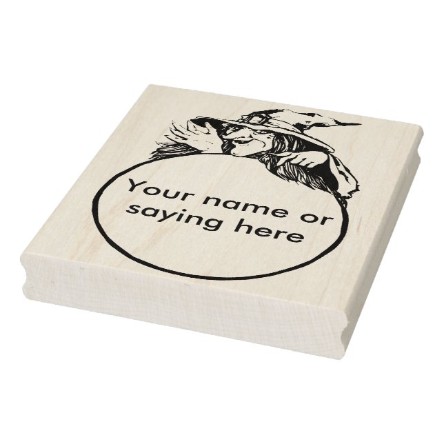 Biljetten Witch med kristaller boll 2 frimärke Stämpel (Stämpel)