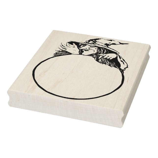 Biljetten Witch med kristaller boll är frimärke Stämpel (Stämpel)