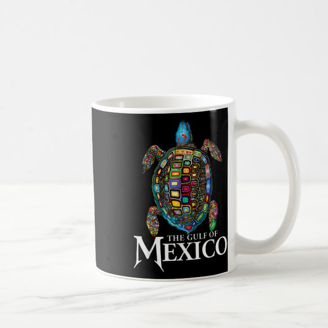 Biljettsköldpadda Bukt i Mexiko glöm aldrig Kaffemugg (Höger)