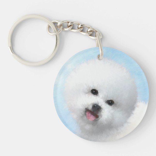 Biljon Frise Painting - Cute Original Hund Art (Framsidan)
