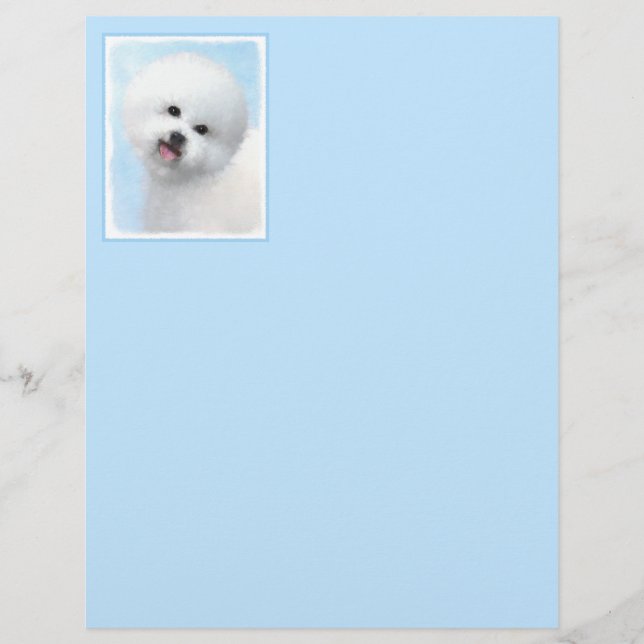 Biljon Frise Painting - Cute Original Hund Art (Framsida)