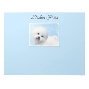 Biljon Frise Painting - Cute Original Hund Art Anteckningsblock
