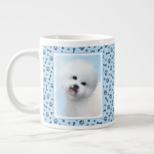 Biljon Frise Painting - Cute Original Hund Art Jumbo Mugg