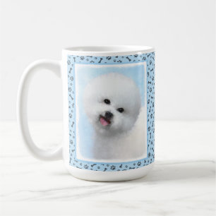 Biljon Frise Painting - Cute Original Hund Art Kaffemugg