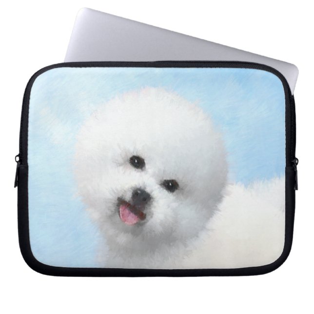 Biljon Frise Painting - Cute Original Hund Art Laptop Fodral (Framsidan)