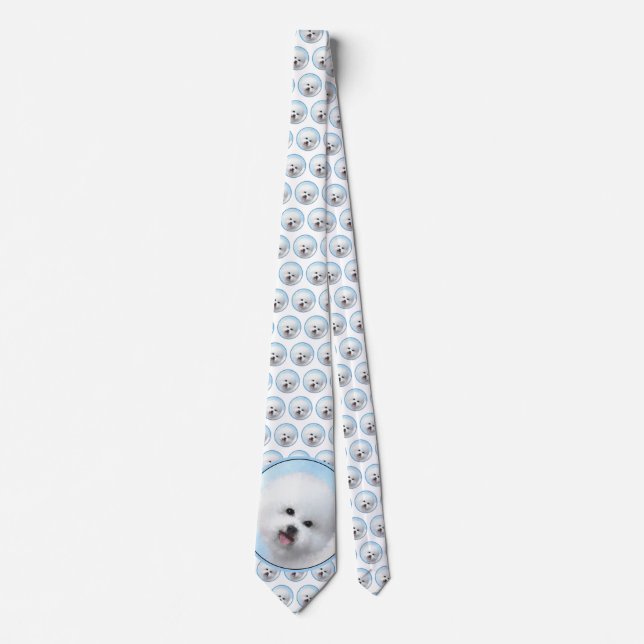 Biljon Frise Painting - Cute Original Hund Art Slips (Framsida)