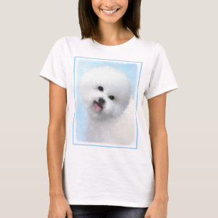 Biljon Frise Painting - Cute Original Hund Art Tee