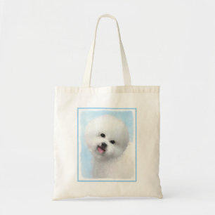 Biljon Frise Painting - Cute Original Hund Art Tygkasse