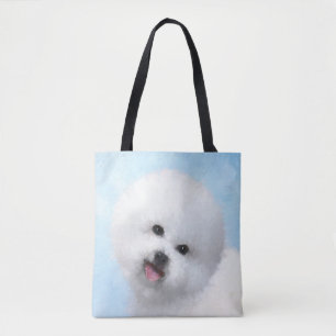 Biljon Frise Painting - Cute Original Hund Art Tygkasse