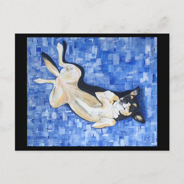 Bilka min tumörkelpaj hund design vykort (Framsida)