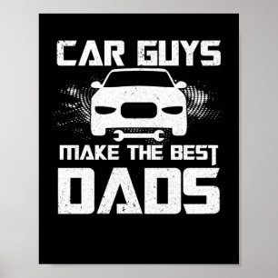 Bilkillarna gör den bästa mekanismen för Pappor Fa Poster