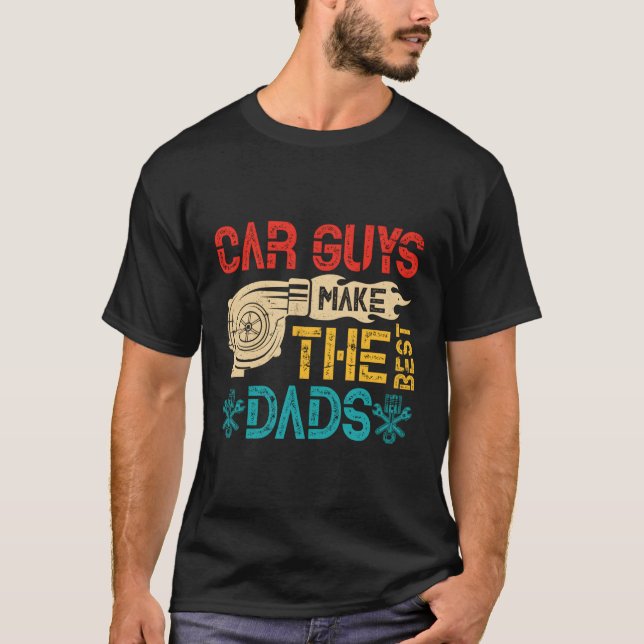 Bilkillarna gör det bästa Pappor Fars dag-mekanism T Shirt (Framsida)