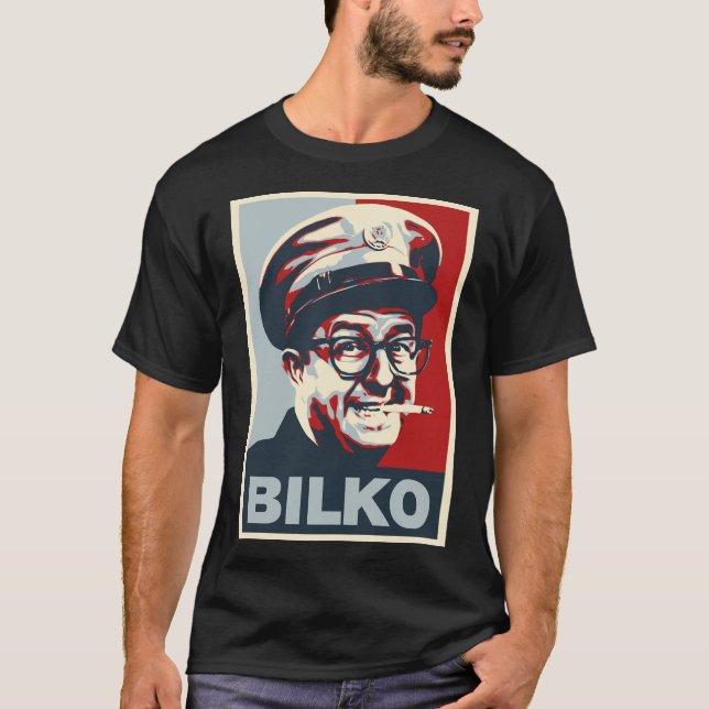 Bilko Phil Silvers Hope Stil Retro Tv Original De T Shirt (Framsida)