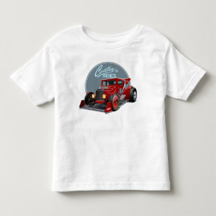 Bilkoncept för anpassningsbar retro tävling t shirt