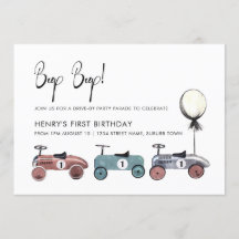 Bilkörning efter födelsedagsdagen Parad karantän 1