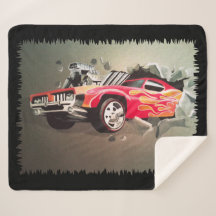 Bilkrasch genom vägg